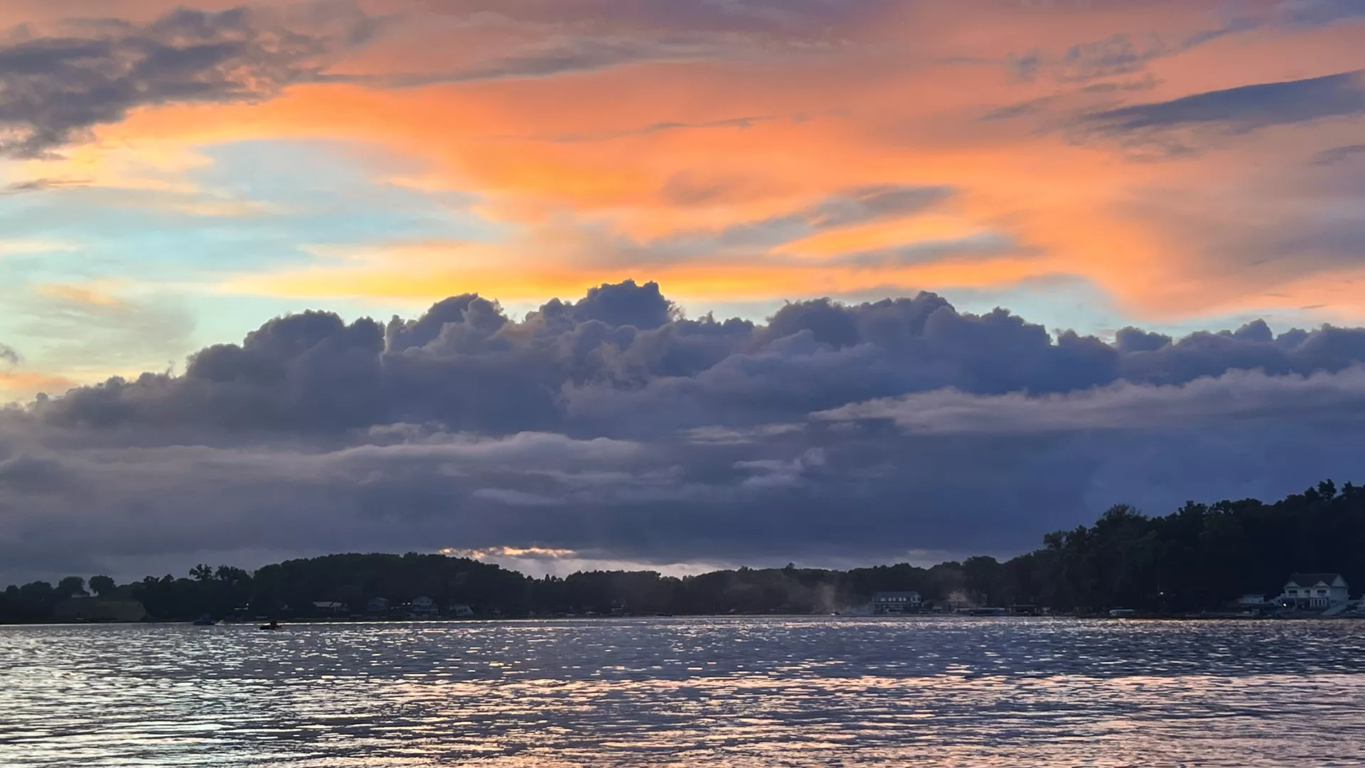 Paw Paw Lake at Sunset
